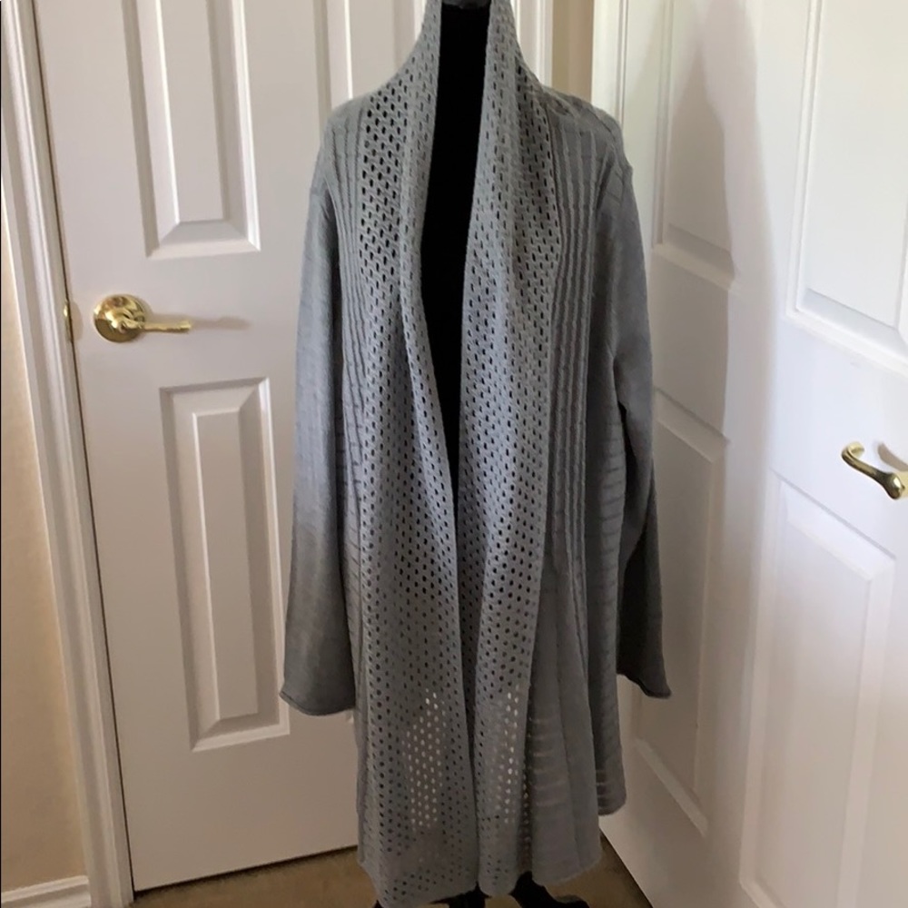 KIM ROGERS CURVY DUSTER SWEATER
